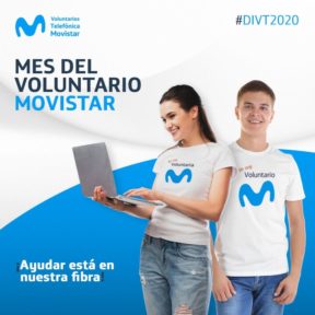 MILES DE VOLUNTARIOS SE MOVILIZARON DURANTE TODO OCTUBRE PARA CELEBRAR EL MES DEL VOLUNTARIADO MOVISTAR