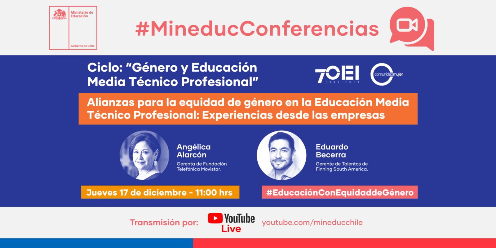 Conferencia: Alianzas para la equidad de género en la Educación Media TP